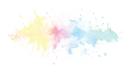 colorful watercolor background.