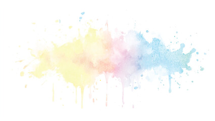 colorful watercolor background.