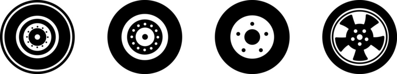 Collection of Tyres for Automotive and Vehicle Design