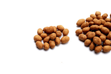 Obraz premium Coconut cream coated peanuts snack