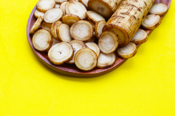 Fresh burdock roots or gobo roots