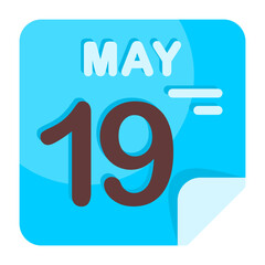 19 May Calendar Icon