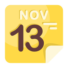 13 November Calendar Icon