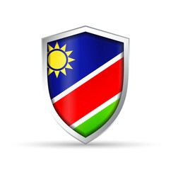 Obraz premium Somalia Flag Glossy Shield Icon