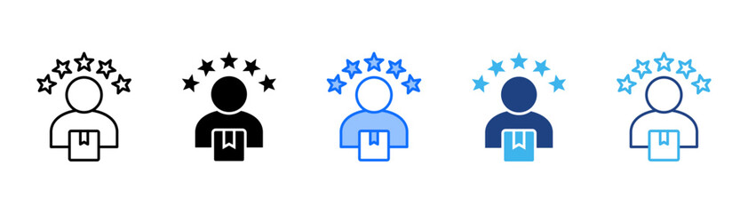 Customer Satisfaction Icon Set With Multiple Style Collection 