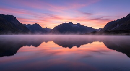 Obraz premium sunrise in the mountains