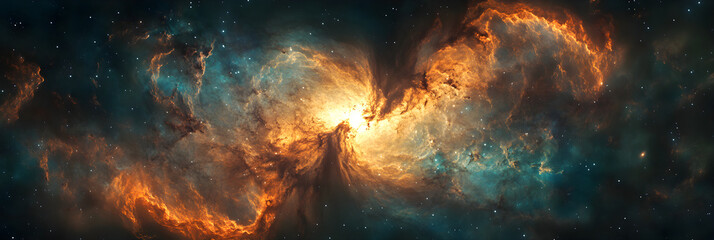 Celestial Powerhouse: The Radiant Dance of a Quasar in the Vast Universe