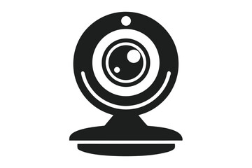 A simple black webcam shows a modern design that enhances video communications everywhere
