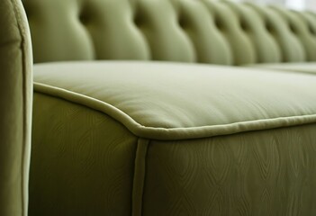 Obraz premium close up of a green couch with buttons