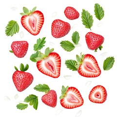 Freshly picked strawberries