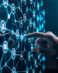 Automation of workflow with artificial intelligence AI. Intelligent process automation IA or robotic process automation RPA technology