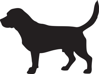 Beagle Silhouette Vector Illustration