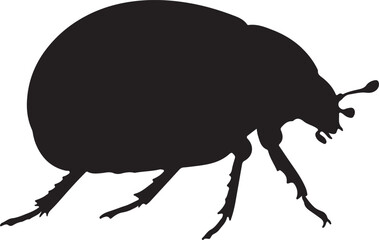 Deathwatch Beetle Silhouette Vector Illustration