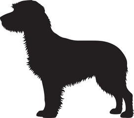 Danish-Swedish Farmdog Silhouette Vector Illustration