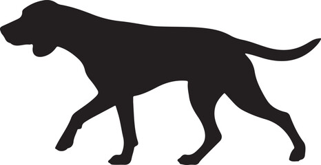 Finnish Hound Silhouette Vector Illustration