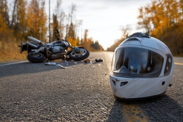 Motorcycle Accident on Rural Road