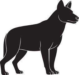Xenocyon lycaonoides Silhouette – Single Icon