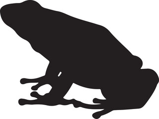 Yellow Banded Poison Dart Frog Silhouette – Single Icon