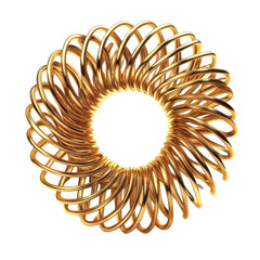 Golden spiral ring design