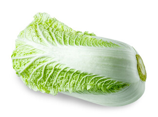 One fresh Chinese cabbage isolated on white