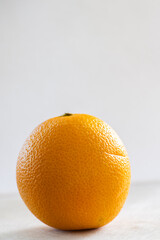 orange on a white background, fruit, healthy