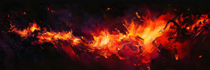 Eternal Blaze: A Depiction of Unyielding Passion and Endless Energy in the Heart of Darkness