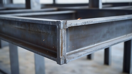 Metal Frame Structure in Industrial Setting