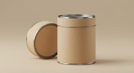 Brown Cardboard Can