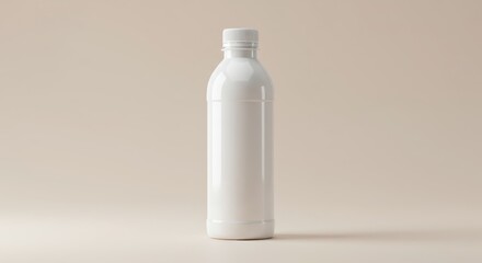 White Plastic Bottle with Cap