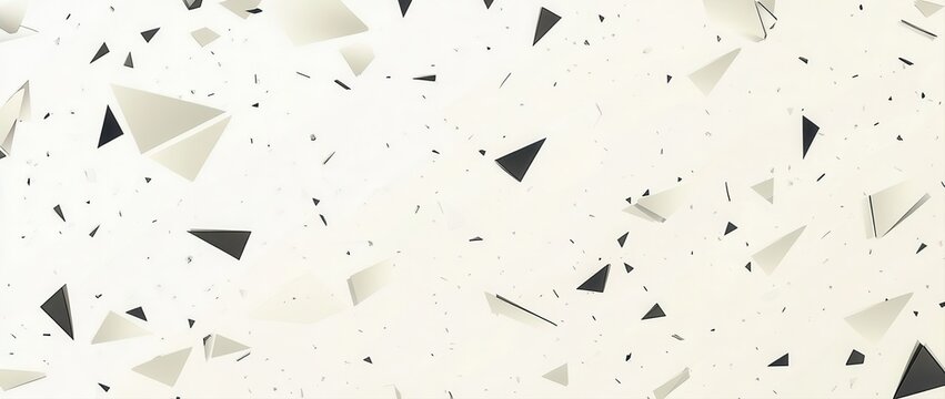 Abstract background with scattered triangular shapes in light and dark tones