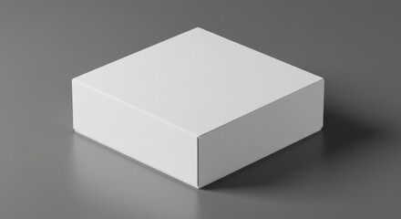 Fototapeta premium White Box on Gray Surface