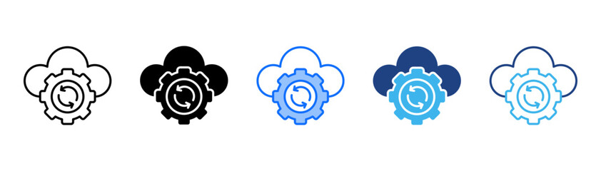 Data Recovery Icon Set With Multiple Style Collection 