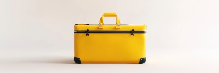 yellow suitcase