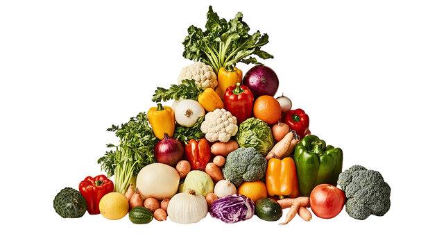 Colorful Fresh Produce Pyramid