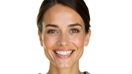 Smile Close-Up Portrait of Confident Beauty