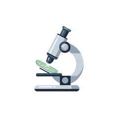 illustration of a scientific microscope