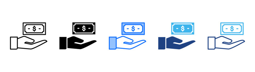 Fototapeta premium Private Placement Icon Set With Multiple Style Collection 