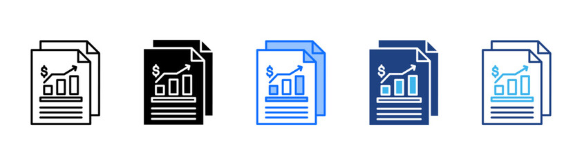 Literacy Icon Set With Multiple Style Collection 