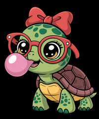 Turtle mom lover funny animal owner