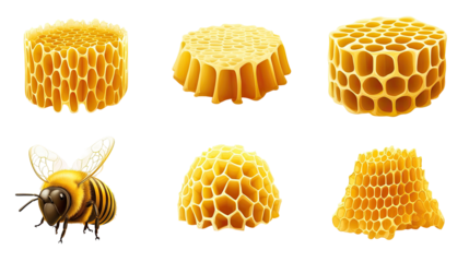 Honeycomb shapes and a bee