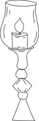 Vintage lantern candle holder illustration for classic lighting ideas