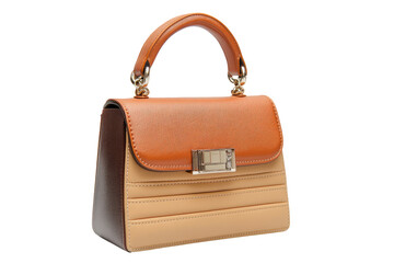 Elegant handbag. Two-toned leather