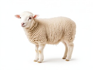 Fototapeta premium Young sheep profile