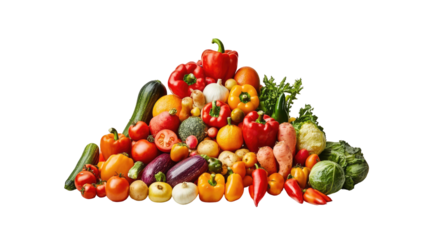 Colorful vegetable pile