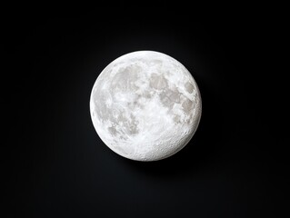 Obraz premium Full moon in dark sky