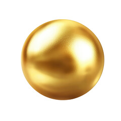 Golden sphere, lustrous finish