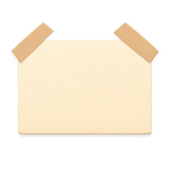 Cream Note Tape Marks