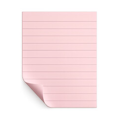 Pink Note Folded