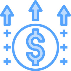 arrow up illustration on a white background    