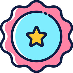 badge illustration on a white background    